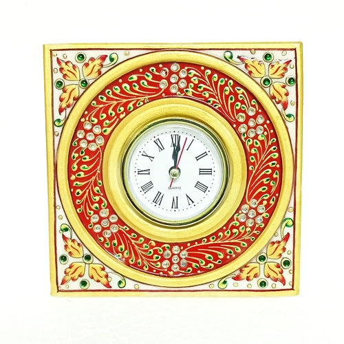Vintage Table Clock For Home Décor Approx Size (6 x 6 Inch) & Wt (600