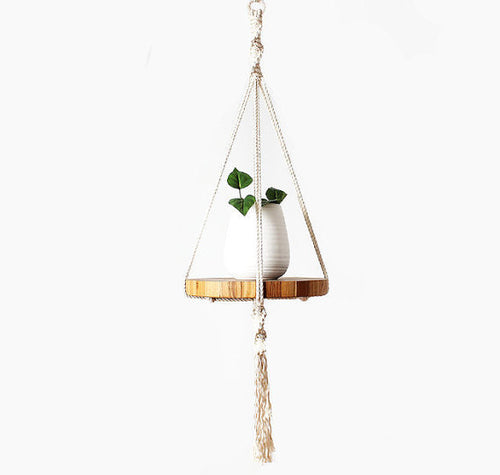 Macrame Plant Hanger, Macrame Pot Holder, Plant Rest