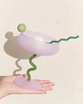 Jelly Bean Wine Glass - Whimsical Eclectic Dopamine Cocktail Glass